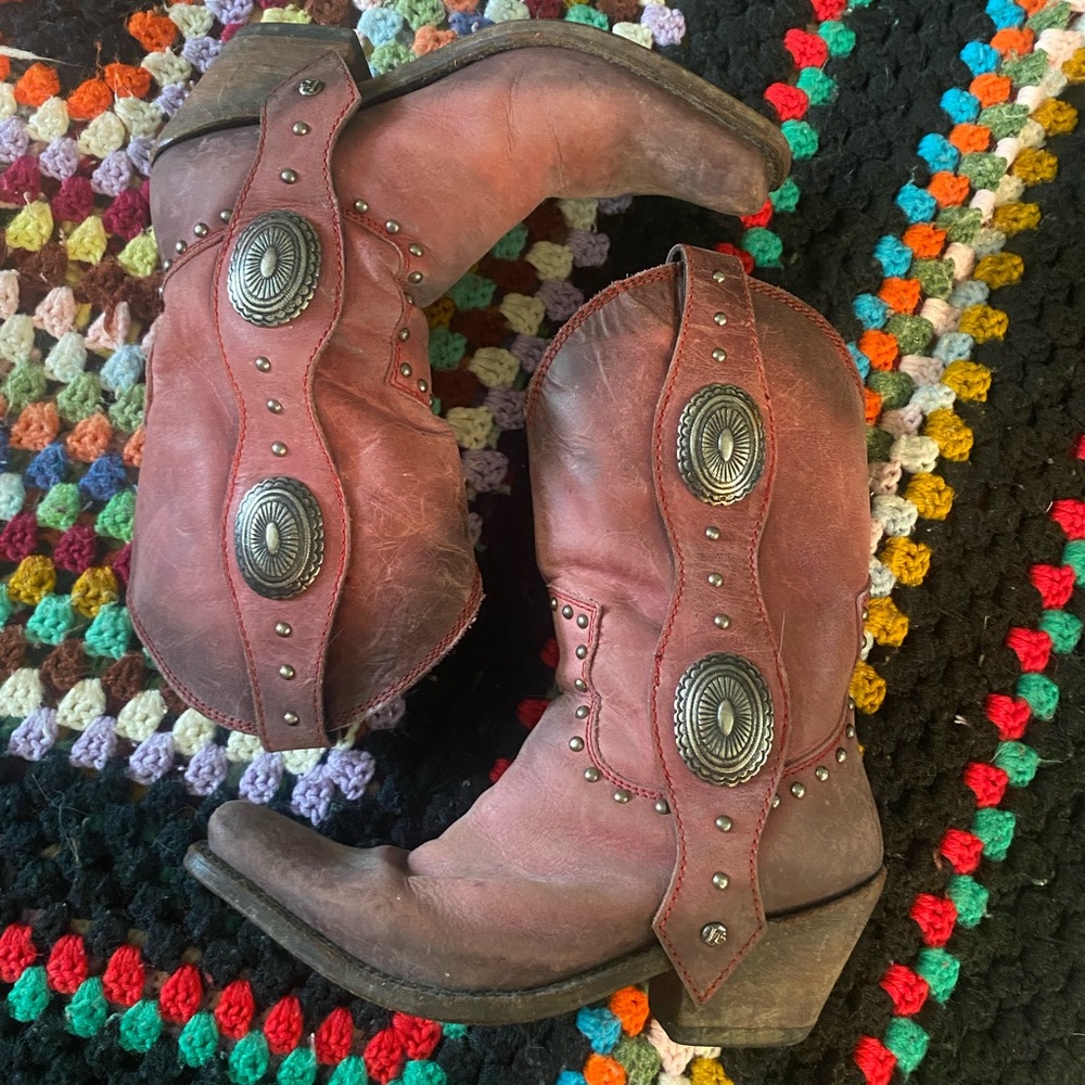 Liberty Black cow girl boots 🖤 great condition ~